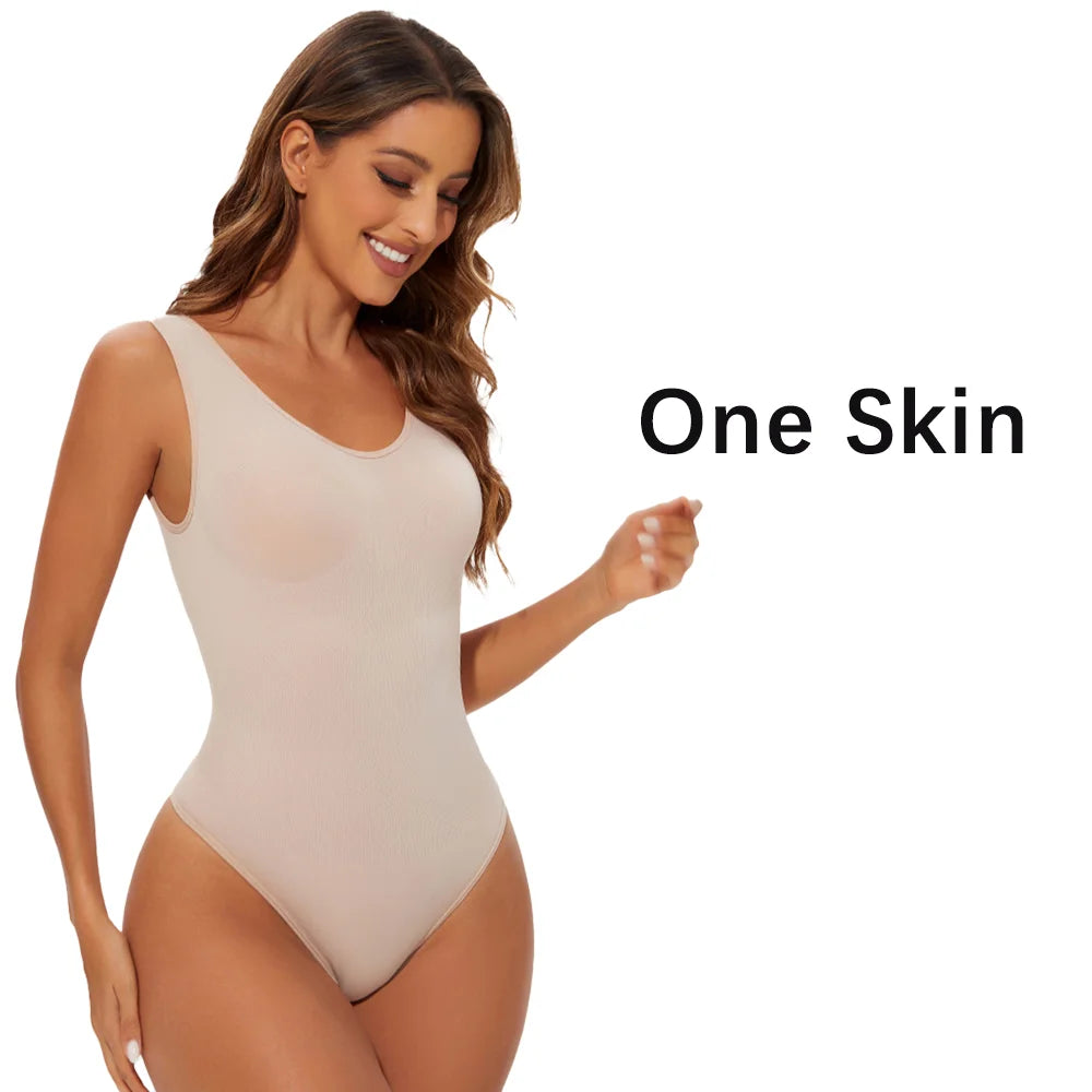 Seamless Shapewear Bodysuit Slim Smooth