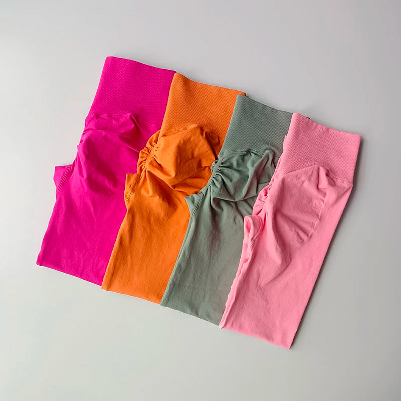 High Waist Yoga Leggings Seamless Fit