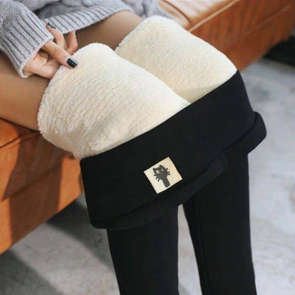 Winter Fleece Leggings High Waist