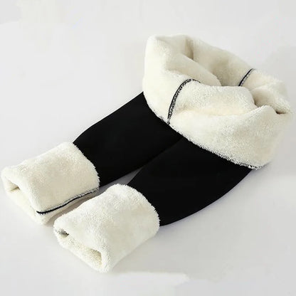 Winter Fleece Leggings High Waist