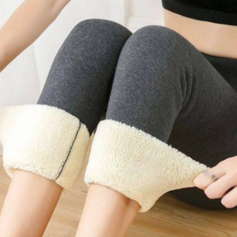Winter Fleece Leggings High Waist