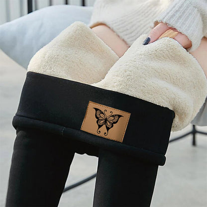 Winter Fleece Leggings High Waist