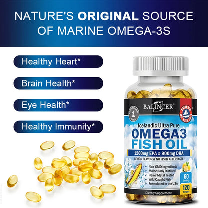 Omega-3 Fish Oil Heart Brain