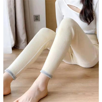 Winter Fleece Leggings High Waist