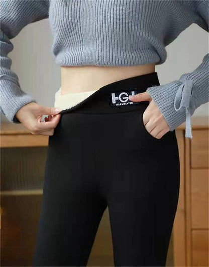 Winter Fleece Leggings High Waist