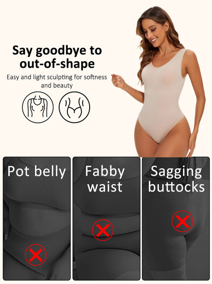 Seamless Shapewear Bodysuit Slim Smooth