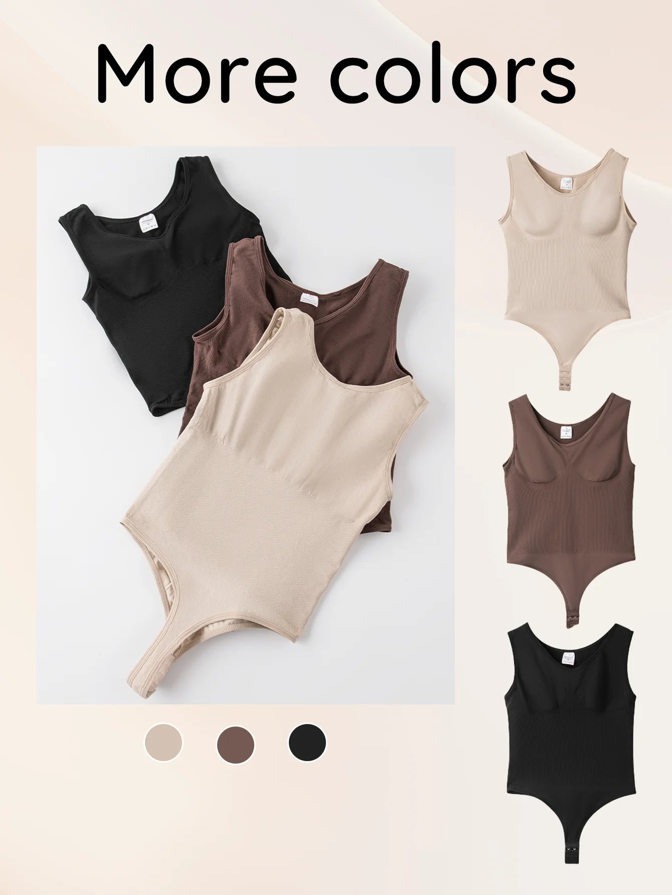 Seamless Shapewear Bodysuit Slim Smooth