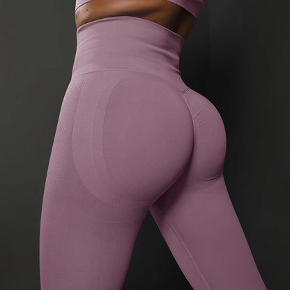 High Waist Yoga Leggings Seamless Fit