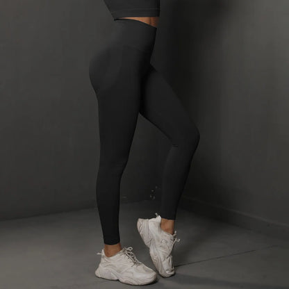 High Waist Yoga Leggings Seamless Fit