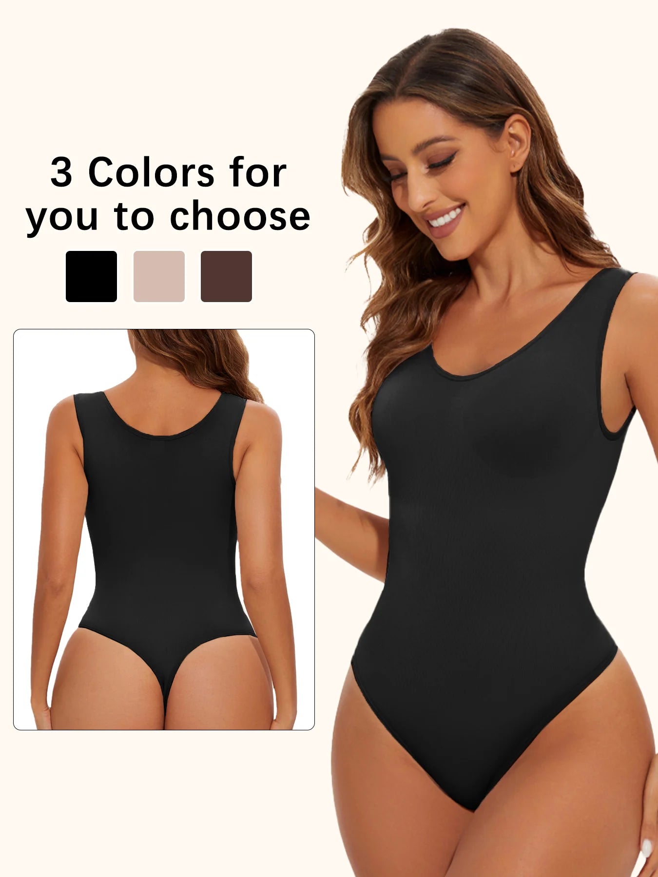 Seamless Shapewear Bodysuit Slim Smooth