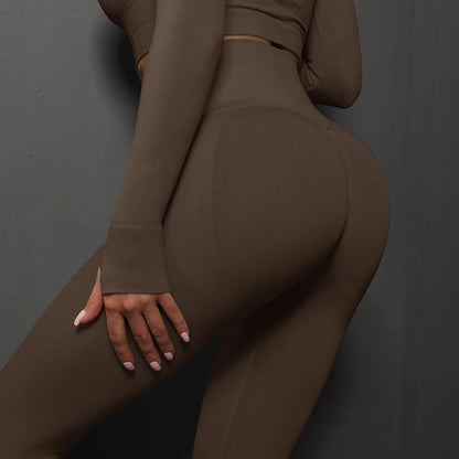 High Waist Yoga Leggings Seamless Fit