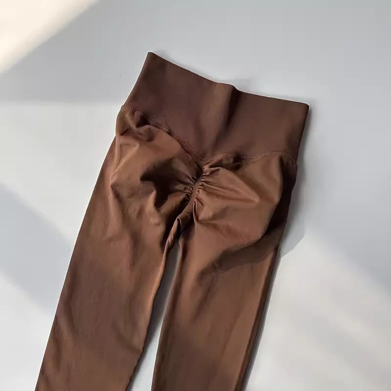 High Waist Yoga Leggings Seamless Fit