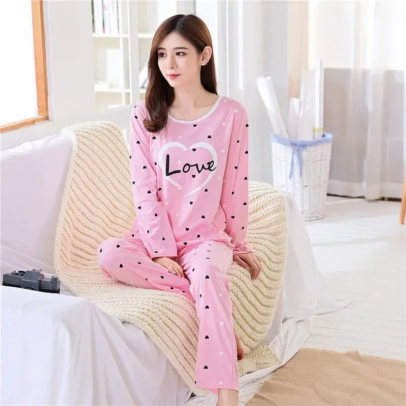 Autumn 2-Piece Pajama Set Sexy Comfort