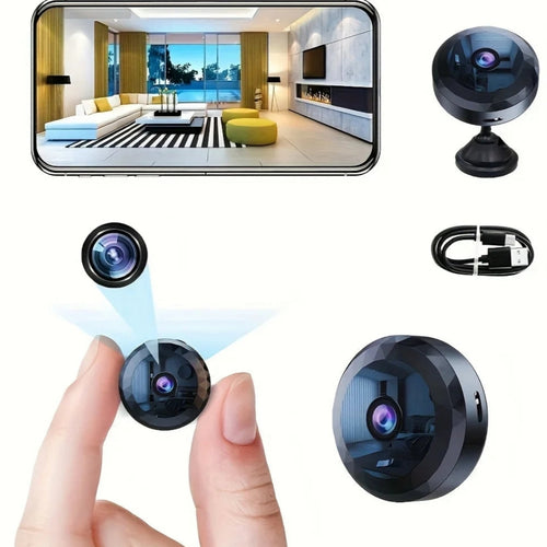 Caméra de Sécurité WiFi Mini - 1080P HD avec Vision Nocturne - VELLIAA