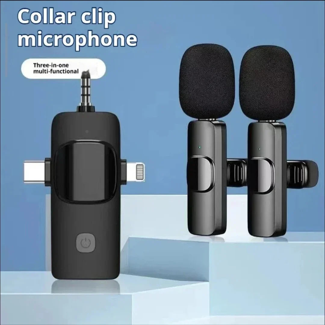 Basix Mini Microphone Lavalier Portable - Le Meilleur Allié pour Vos Contenus Pro à Petit Prix ! - VELLIAA BOUTIQUE 