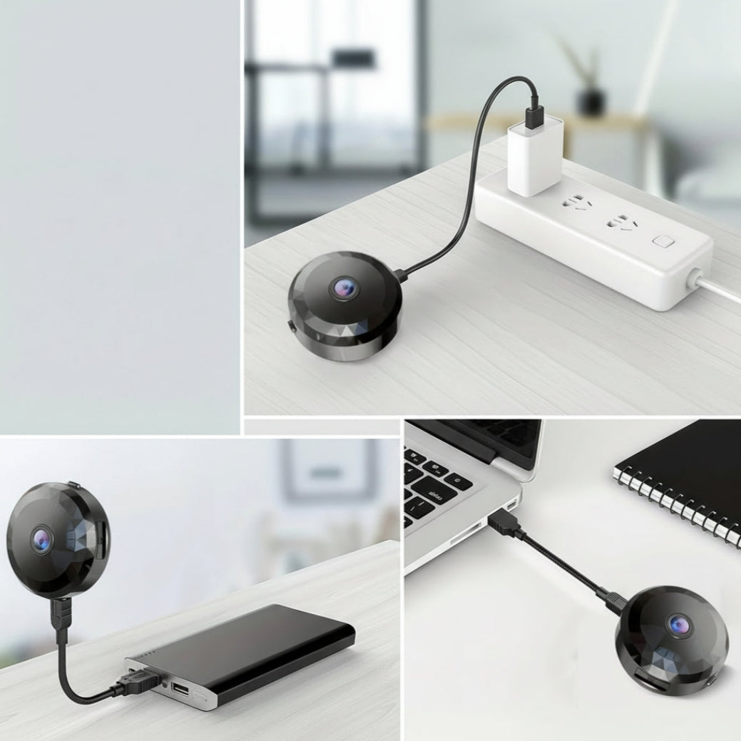 Caméra de Sécurité WiFi Mini - 1080P HD avec Vision Nocturne - VELLIAA