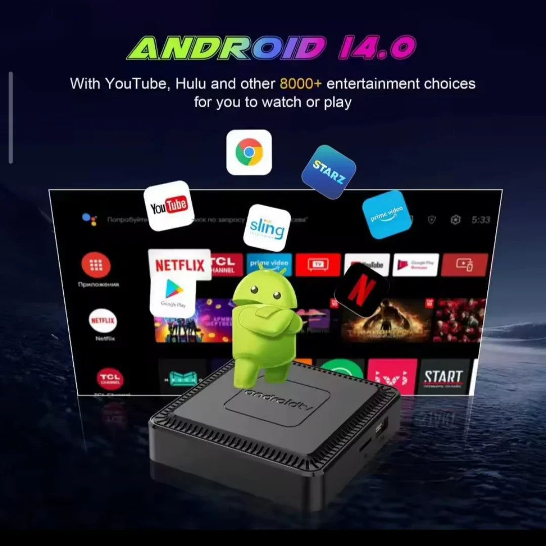 Q7 Smart TV Box Android 14 - Transformez Votre TV en Cinéma Ultra-Intelligent - VELLIAA BOUTIQUE 