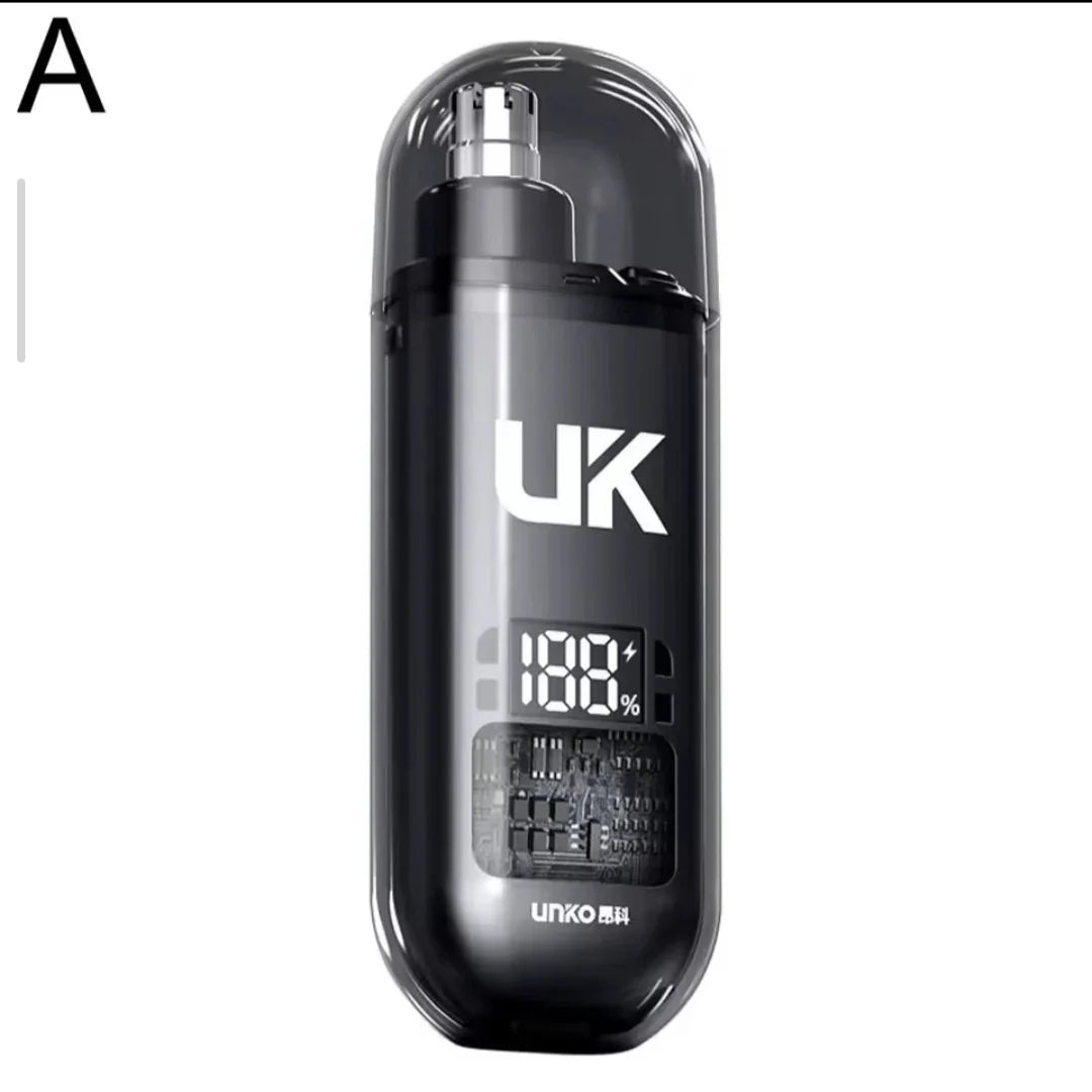 Rasoir Nez & Oreilles Électrique Orange Cyberpunk | Écran Digital 188% | Rechargeable Type-C | Painless & Waterproof - VELLIAA BOUTIQUE 