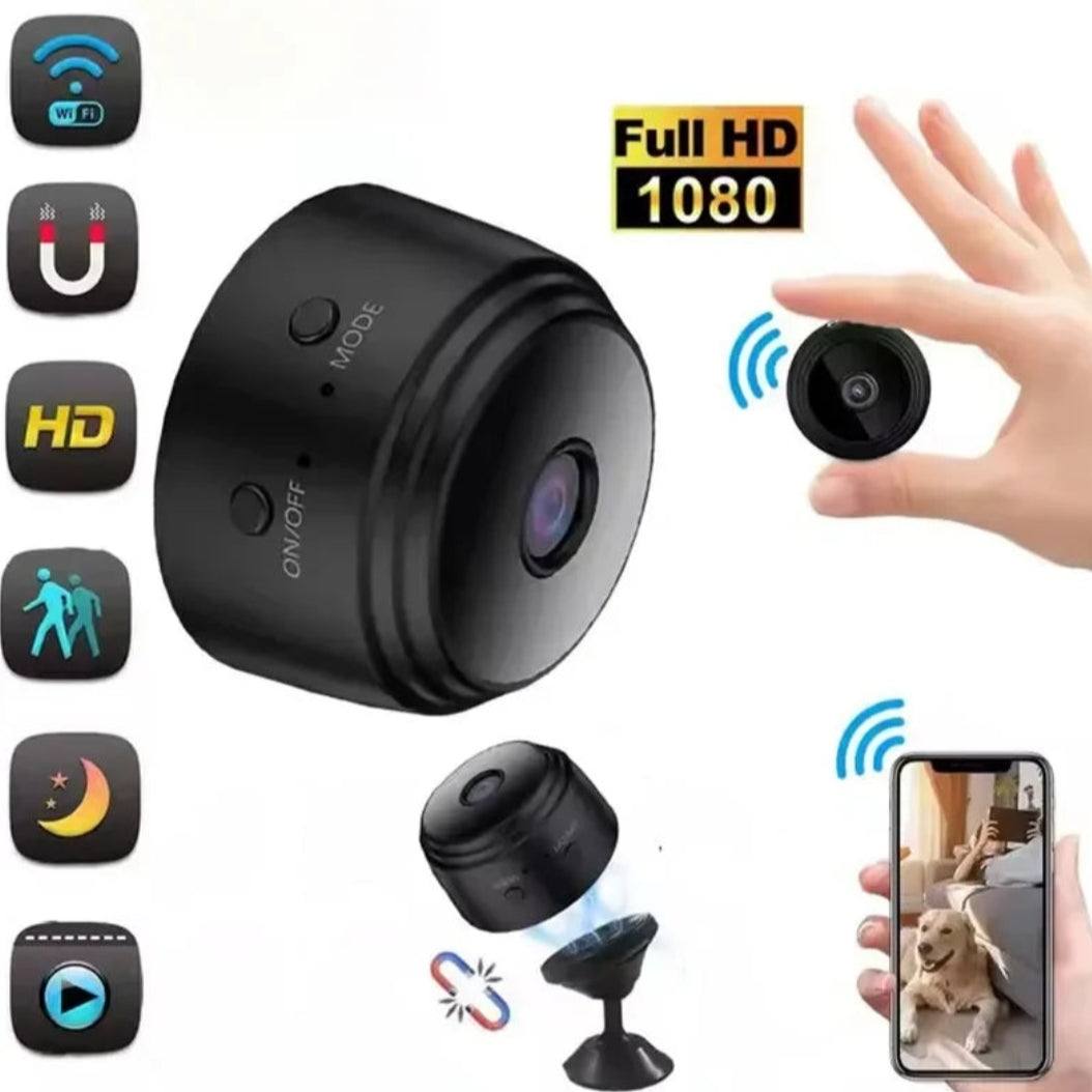 Caméra Espion Miniature A9 – Votre Gardien Discret 1080p HD avec Vision Nocturne et WiFi - VELLIAA